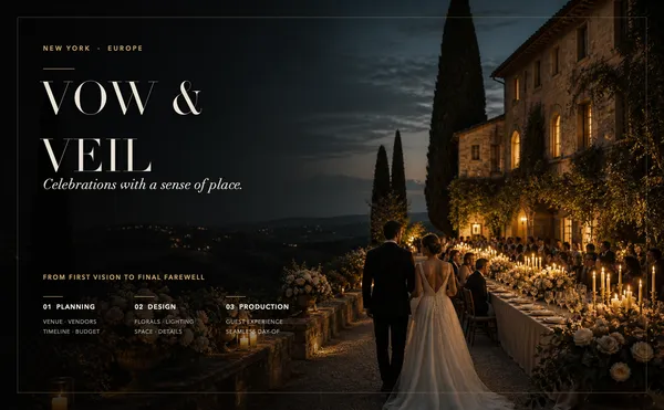 Romantic Wedding Studio template preview