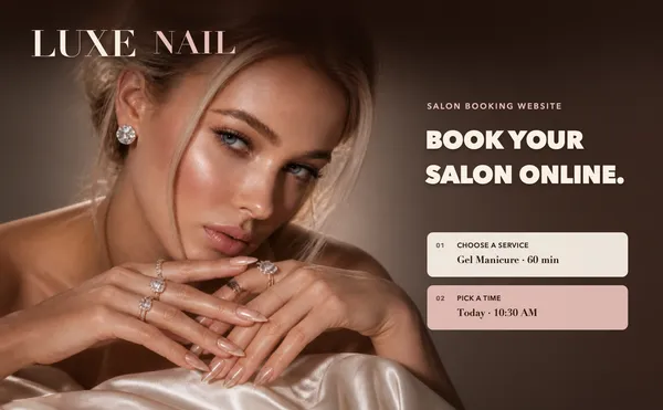 Nail Salon Booking template preview